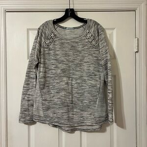 Gray Long Sleeve Sweater Women's Top